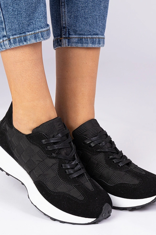 Sneakers sportive nere da donna Samara