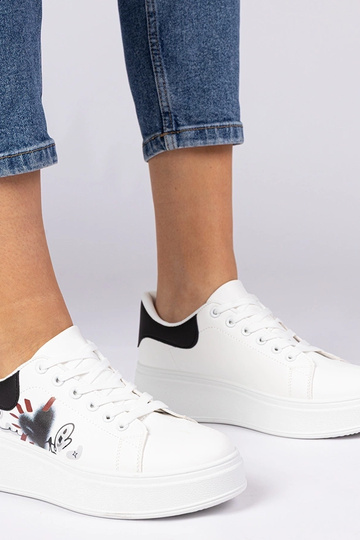 Sneakers bianche e nere da...