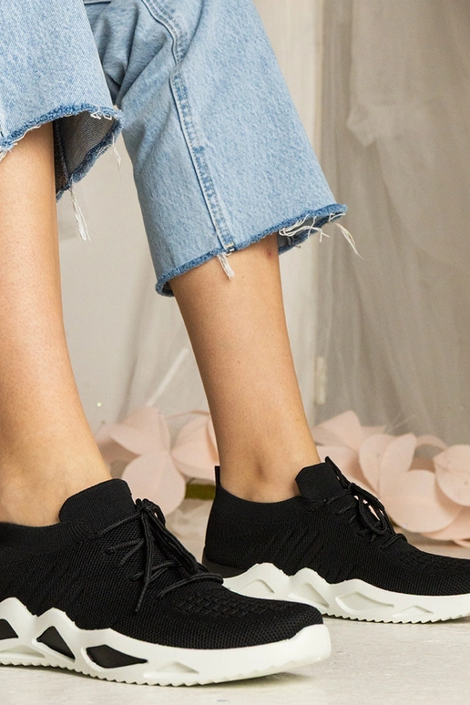 Sneakers nere con gambale a calza Miyana