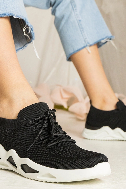 Sneakers nere con gambale a calza Miyana