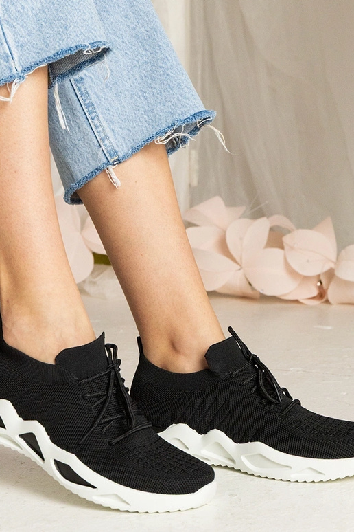 Sneakers nere con gambale a calza Miyana