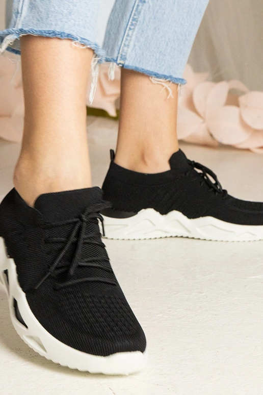 Sneakers nere con gambale a calza Miyana