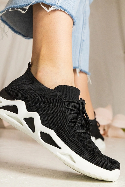 Sneakers nere con gambale a calza Miyana