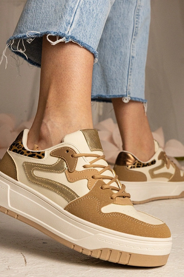Sneakers beige donna...