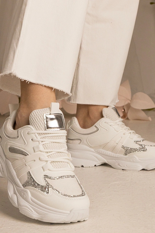 Sneakers bianchi donna sportive con...