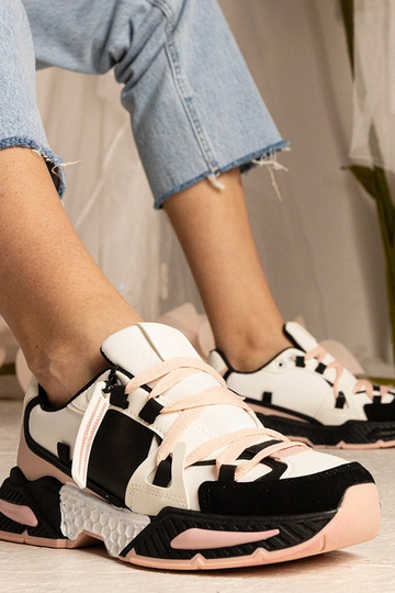 Sneakers rosa donna con suola massiccia Balika 2