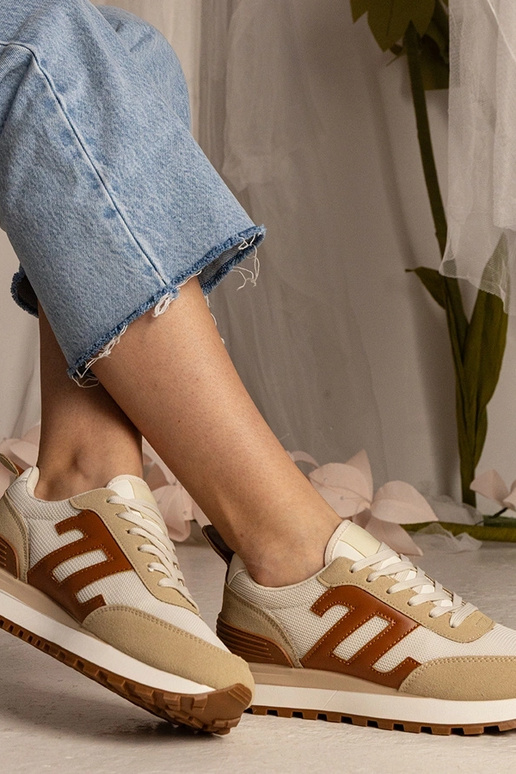 Sneakers beige donna sportive Marena
