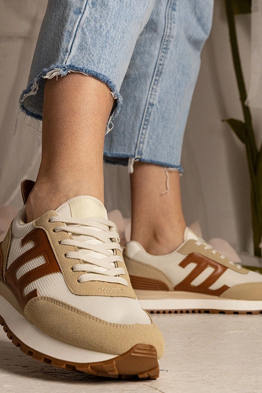 Sneakers beige donna sportive Marena