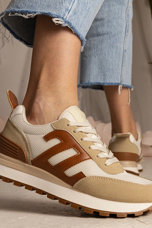 Sneakers beige donna sportive Marena