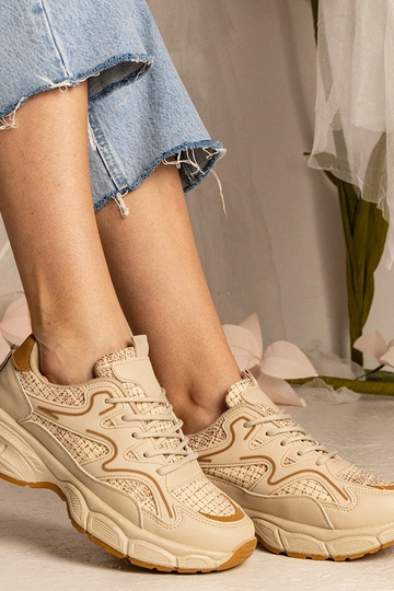 Sneakers beige donna sportive Maurita 2