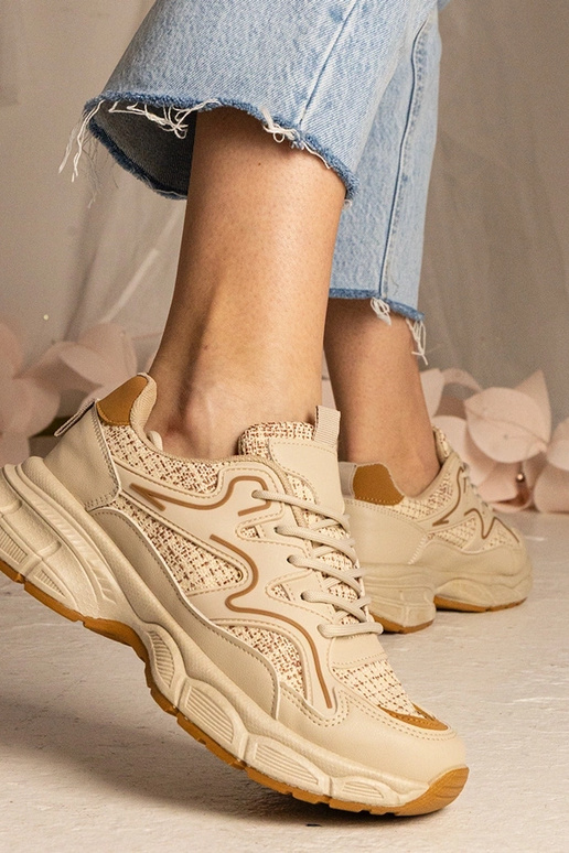 Sneakers beige donna sportive Maurita