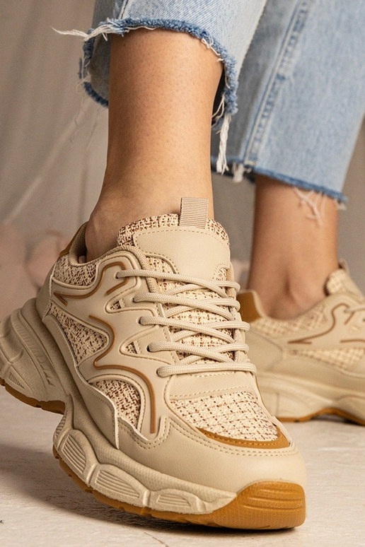 Sneakers beige donna sportive Maurita