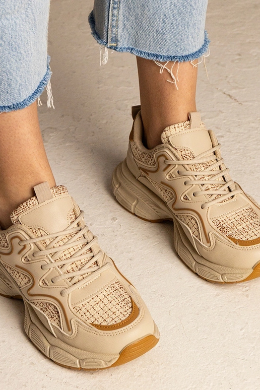 Sneakers beige donna sportive Maurita