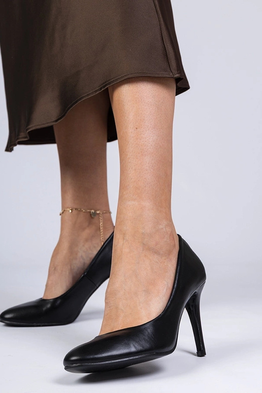 Scarpe col tacco nere classiche Trutti