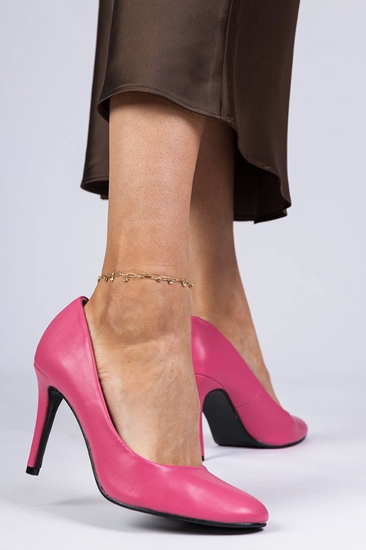 Scarpe col tacco rosa classiche Trutti