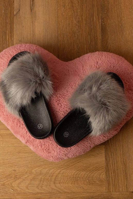 Pantofole grigie per bambini con...