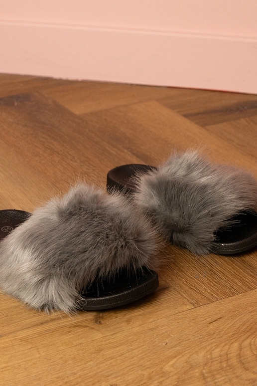 Pantofole grigie per bambini con...