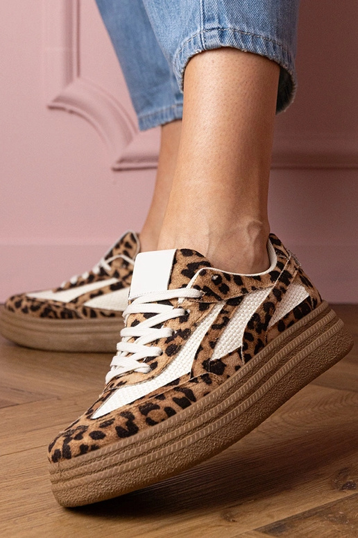 Kamela sneakers con motivo animale e...