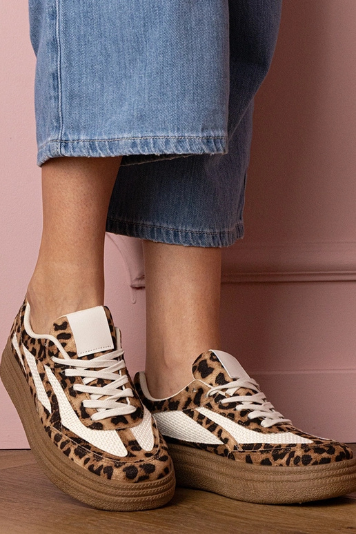 Kamela sneakers con motivo animale e...