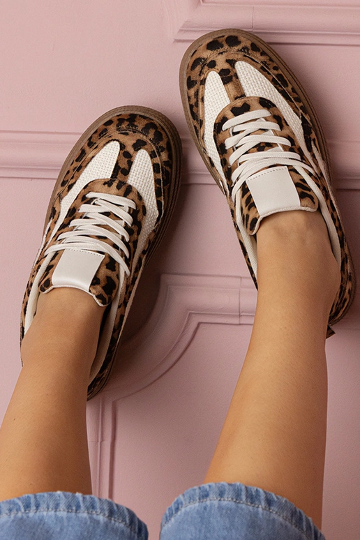 Kamela sneakers con motivo animale e...