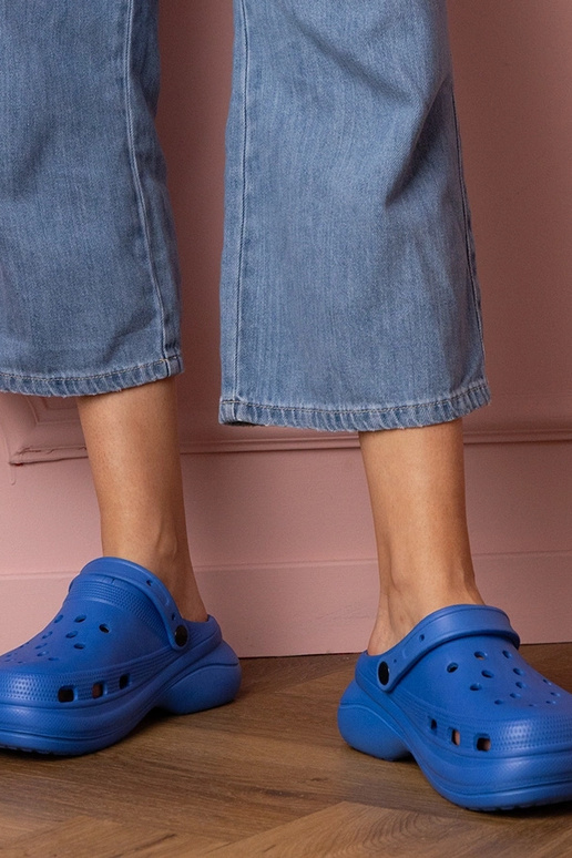 Kameris ciabatte chiuse blu con zeppa