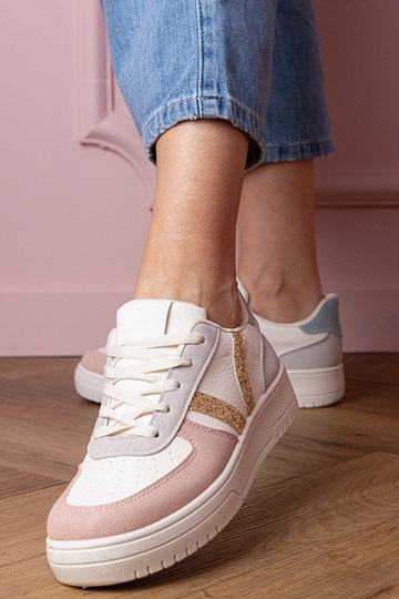 Blona scarpe sportive multicolori con decorazione di paillettes