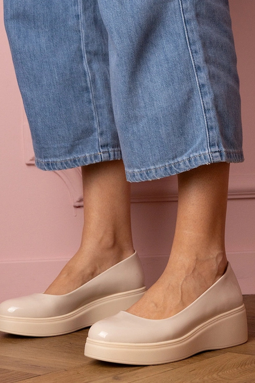 Mezzi stivali beige verniciati da...