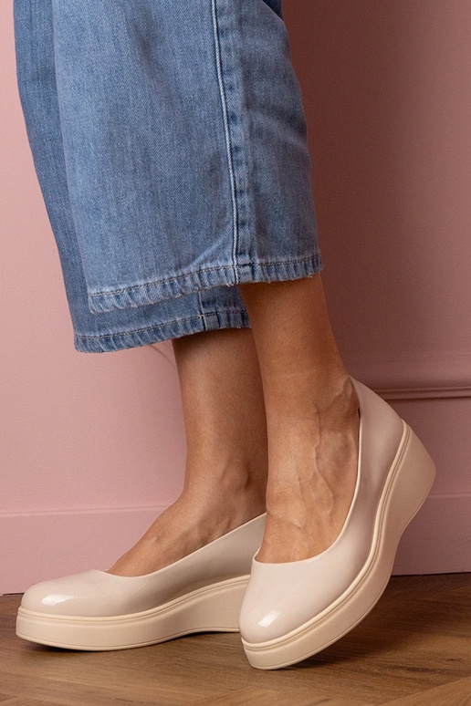 Mezzi stivali beige verniciati da...