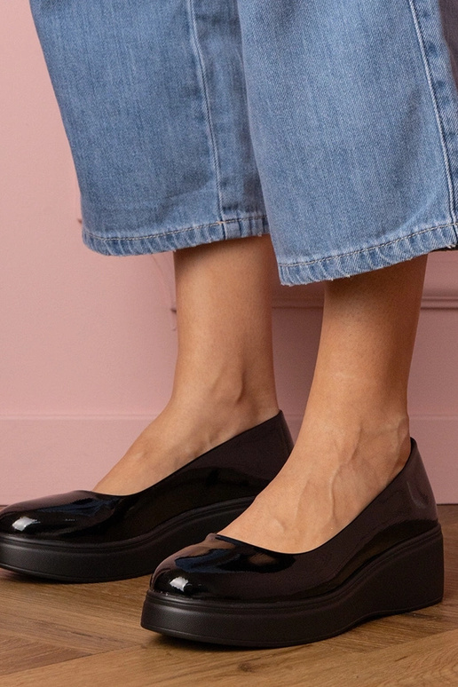 Mezzi stivali neri verniciati da...