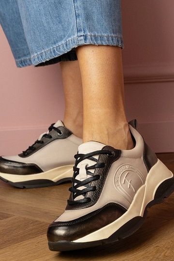 Scarpe sportive grigie da...