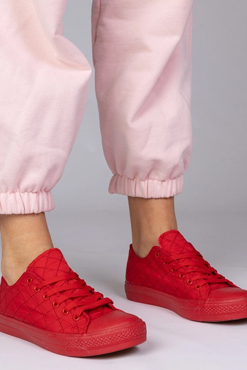Scarpe rosse classiche trapuntate, "Nessa"