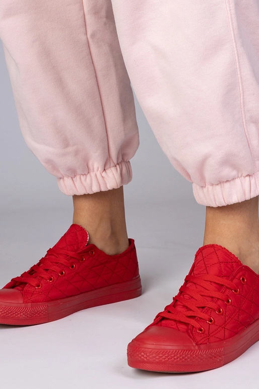 Scarpe rosse classiche trapuntate,...