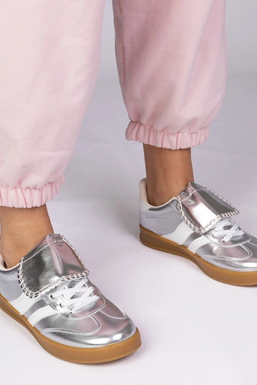 Scarpe sportive argento da donna,...