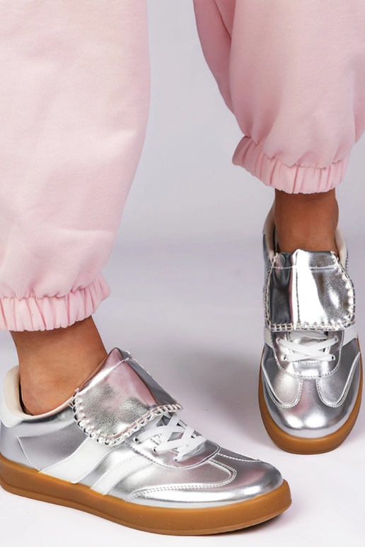 Scarpe sportive argento da donna,...