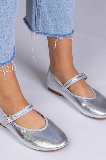 Ballerine argento da donna...