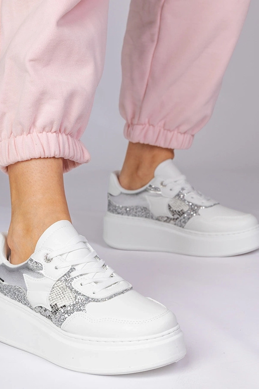 Scarpe sportive bianche con...