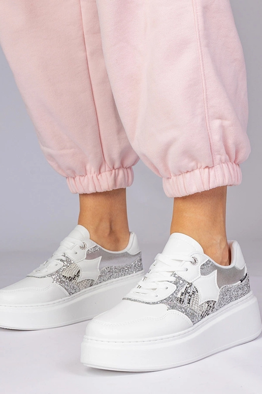 Scarpe sportive bianche con...