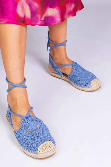 Sandali blu espadrillas con... 2