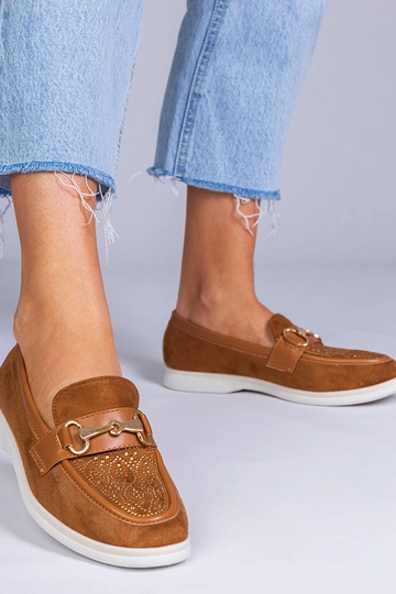 Mocassini rossi in pelle...