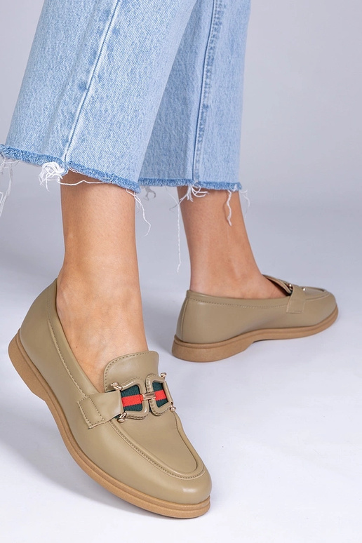 Mocassini neri in pelle sintetica con...