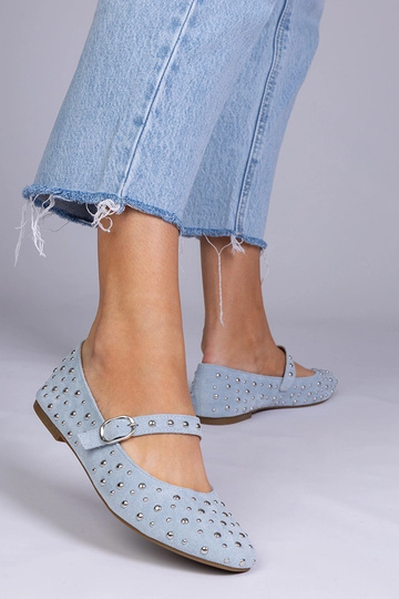 Ballerine blu con borchie e... 2