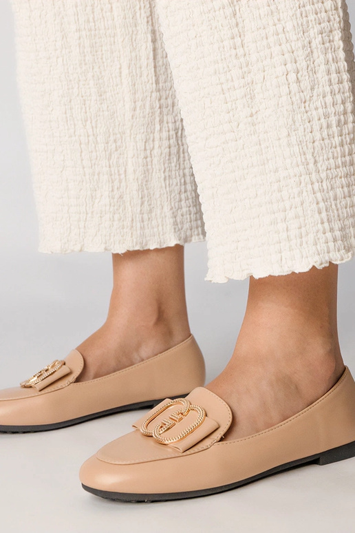 Mocassini cremosi da donna con...