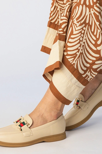 Mocassini cremosi in...