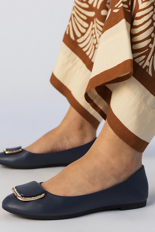 Ballerine blu scuro da donna con...