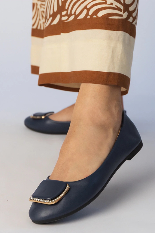 Ballerine blu scuro da donna con...