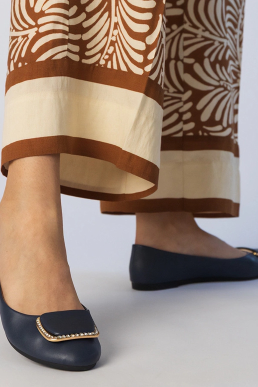 Ballerine blu scuro da donna con...