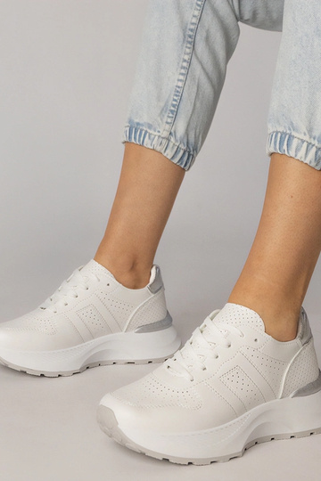 Scarpe sportive bianche con...