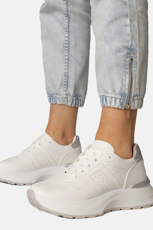 Scarpe sportive bianche con inserti...