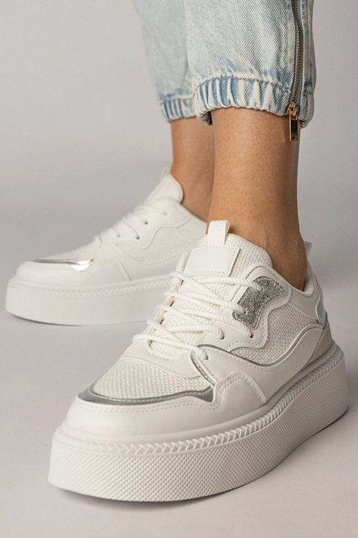 Scarpe sportive bianche con inserti...