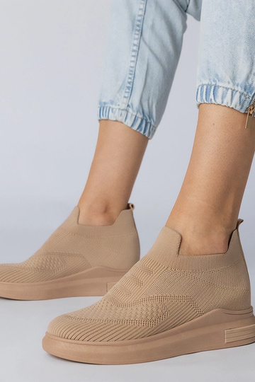 Scarpe sportive marroni slip-on, „Merinsa"